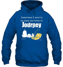 Load image into Gallery viewer, Sometimes I need to be alone and listen to Journey snoopy shirt