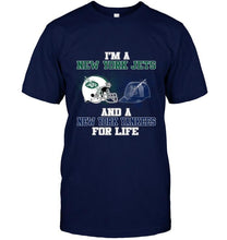 Load image into Gallery viewer, i'm a New York Jet and a New York Yankee for life shirt