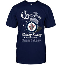 Load image into Gallery viewer, Winnipeg Jets Queen classy sasy and a bit smart asy shirt