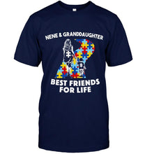 Load image into Gallery viewer, Autism nene &amp; granddaughter best friends for life shirt