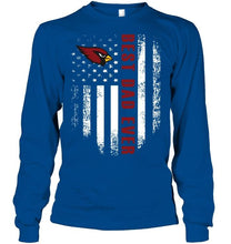 Load image into Gallery viewer, Best Arizona Cardinals dad ever american flag shirt