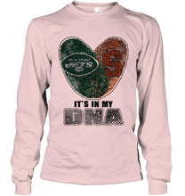 Load image into Gallery viewer, New York Jets and Syracuse Orange it's my dna love fingerprints shirt