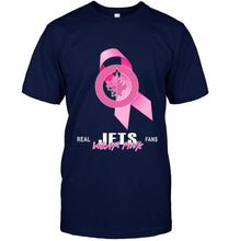 Load image into Gallery viewer, Winnipeg Jets real fans wear pink br east cancer support shirt