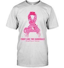 Load image into Gallery viewer, St Louis Cardinals fight like the Cardinals breast cancer warrior shirt