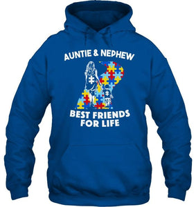 Autism auntie & nephew best friends for life shirt