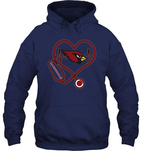 Arizona Cardinals nurse scope love heartbeat shirt