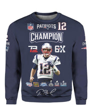 Load image into Gallery viewer, Tom Brady New England Patriot champion signed 3d printed shirt