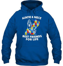 Load image into Gallery viewer, Autism auntie &amp; niece best friends for life shirt