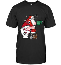 Load image into Gallery viewer, Santa Ball State Cardinals in bathroom shirt