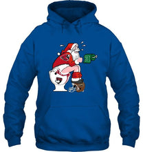 Load image into Gallery viewer, Santa Ball State Cardinals in bathroom shirt