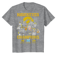 Load image into Gallery viewer, Hawkeyes Champions Holiday Bowl Hawkeyes 49 Trojans 24 shirt by Moteefes store Youth Classic Tee