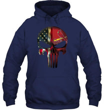 Load image into Gallery viewer, St Louis Cardinals skull american flag shirt