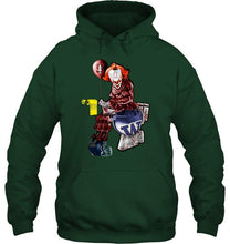 Load image into Gallery viewer, IT Stanford Cardinal in toilet halloween hoodie