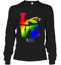 Load image into Gallery viewer, Love Arizona Cardinals lgbt NFL shirt
