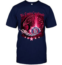 Load image into Gallery viewer, st louis cardinals eagle american flag shirt