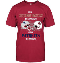Load image into Gallery viewer, I'm Boston College Eagles on Saturdays and New England Patriots on Sundays shirt