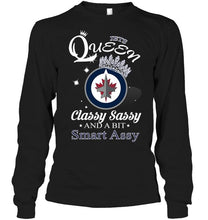 Load image into Gallery viewer, Winnipeg Jets Queen classy sasy and a bit smart asy shirt