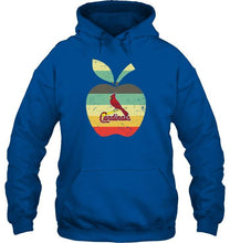 Load image into Gallery viewer, St Louis Cardinals teacher apple retro shirt