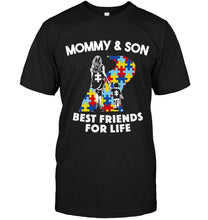 Load image into Gallery viewer, Autism mommy &amp; Son best friends for life shirt