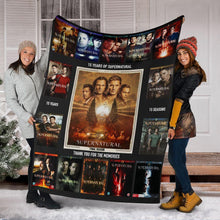 Load image into Gallery viewer, supernatural thank you for memories quilt blanket