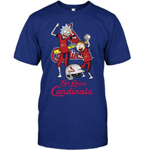 Load image into Gallery viewer, St Louis Cardinals Rick and morty fan shirt
