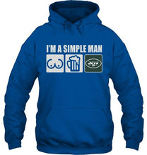Load image into Gallery viewer, I'm simple man loves bobs beer New York Jets fan shirt
