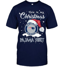 Load image into Gallery viewer, This is my christmas New England Patriots pajama shirt t shirt
