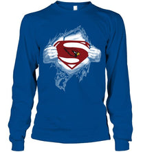 Load image into Gallery viewer, Arizona Cardinals Superman Ripped shirt