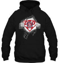 Load image into Gallery viewer, St. Louis Cardinals dad superman shirt