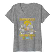 Load image into Gallery viewer, Hawkeyes Champions Holiday Bowl Hawkeyes 49 Trojans 24 shirt by Moteefes store Women's V-Neck T-Shirt