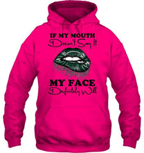 Load image into Gallery viewer, If my mouth doesn't say it my face definitely will New York Jets lips shirt
