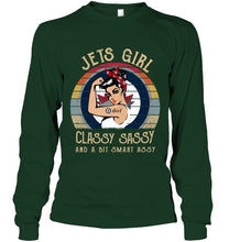 Load image into Gallery viewer, Winnipeg Jets girl classy sasy and a bit smart asy retro shirt