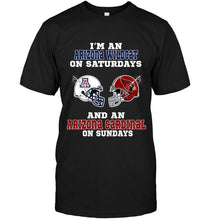Load image into Gallery viewer, I'm Arizona Wildcat on saturdays and Arizona Cardinal on sundays shirt