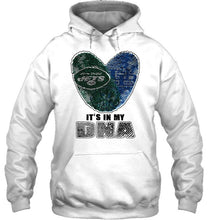 Load image into Gallery viewer, New York Jets and Buffalo Bulls it's my dna love fingerprints shirt