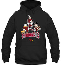 Load image into Gallery viewer, Arizona Cardinals mickey donald goofy fan shirt