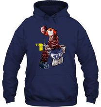 Load image into Gallery viewer, IT Stanford Cardinal in toilet halloween hoodie