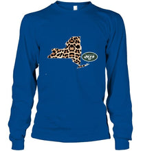 Load image into Gallery viewer, New York Jets panther pattern state map shirt