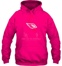 Load image into Gallery viewer, Arizona Cardinals fight like the Cardinals br east cancer warrior shirt