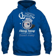 Load image into Gallery viewer, New England Patriots Queen classy sasy and a bit smart asy shirt