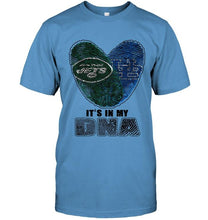 Load image into Gallery viewer, New York Jets and Buffalo Bulls it's my dna love fingerprints shirt