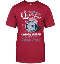 Load image into Gallery viewer, New England Patriots Queen classy sasy and a bit smart asy shirt