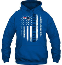 Load image into Gallery viewer, Best New England Patriots dad ever american flag shirt