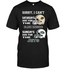 Load image into Gallery viewer, Sorry I can't saturdays are for Army Black Knights sundays are for New York Jets shirt
