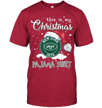 Load image into Gallery viewer, This is my christmas New York Jets pajama shirt t shirt