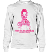 Load image into Gallery viewer, St Louis Cardinals fight like the Cardinals breast cancer warrior shirt