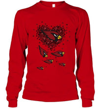 Load image into Gallery viewer, Arizona Cardinals tiny hearts shape shirt