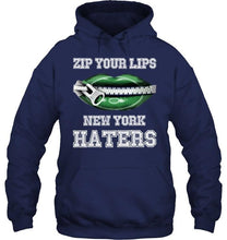 Load image into Gallery viewer, Zip your lips New York haters New York Jets fan T Shirt