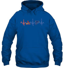 Load image into Gallery viewer, St Louis Cardinals St Louis Blues heartbeat shirt