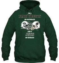 Load image into Gallery viewer, I'm Army Black Knights on Saturdays and New York Jets on Sundays shirt