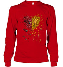 Load image into Gallery viewer, Arizona Cardinals Patriots and Arizona State Sun Devils tiny hearts shaped fan shirt